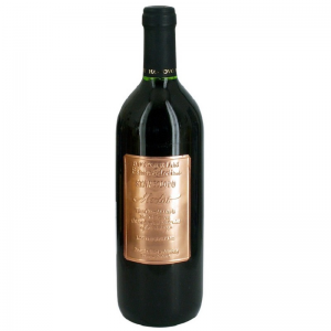 Stambolovo Merlot 1991 kovová etiketa 0,75 l - červené suché víno