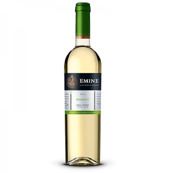 Emine Muškat 075 l - biele polosladké víno